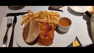 EPIC FOODIE STOPS  ROTISSERIE BBQ CHICKEN AT ST HUBERT BBQ  LAVAL [upl. by Nicoline]