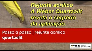 Qual o segredo do rejunte acrílicoA Quartzolit revela o segredo da aplicação pra você [upl. by Anaiad426]