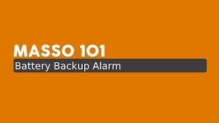 MASSO 101  Battery Backup Alarm [upl. by Anirav]