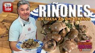 Como hacer RIÑONES EN SALSA AL VINO BLANCOmuy fácil ✅💯 [upl. by Nevuer]