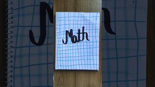 Easy math front page design✨diy craft design art [upl. by Naelopan]