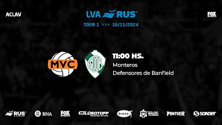 LVA RUS  TOUR 1 Monteros vs Defensores de Banfield [upl. by Drucilla459]