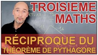 Réciproque du théorème de Pythagore  Maths 3e  Les Bons Profs [upl. by Ynetruoc]