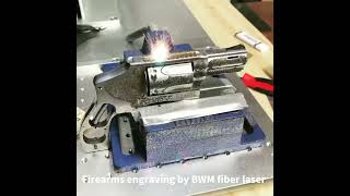 Firearms deep engraving  50W Fiber laser [upl. by Yeniar]