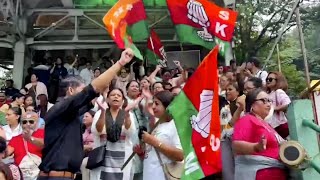 SKM supporters celebrate majority Sikkim Assembly election 2024 [upl. by Aidole]