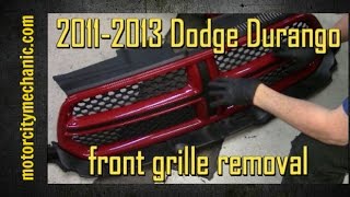 20112013 Dodge Durango front grille removal [upl. by Barret366]