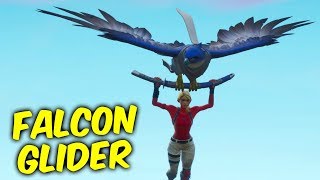 Fortnite new glider gameplayFALCON GLIDER [upl. by Neyuq734]