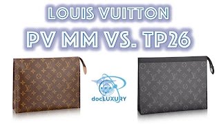 LOUIS VUITTON LV pochette voyage MM monogram eclipse VS toiletry pouch 26  COMPARISON [upl. by Hindu]