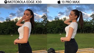 Motorola Edge X30 vs iPhone 13 Pro Max Camera Test [upl. by Rezeile]