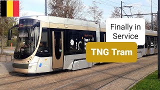 First day for the TNG tram  STIB MIVB [upl. by Dunning18]