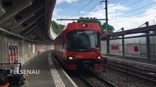 Trains RBS Regionalverkehr Bern Solothurn à Worblaufen et Felsenau  Transports Publics Suisses [upl. by Arraic]