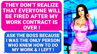 They Dont Realize Everyone WILL BE Fired On The Spot After I Quit Ask the Boss Who I Am amp bye rPR [upl. by Lucienne17]