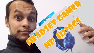 HEADSET GAMER HP COM ILUMINAÇÃO 71 USB  H220GS [upl. by Akinor237]