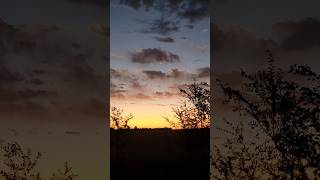 Crescent Moon at Sunrise in the South Dakota Sky crescentmoon morningmoon moonview [upl. by Mariano]