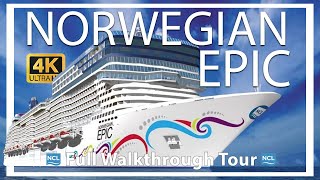 Norwegian Epic  Full Walkthrough Ship Tour  Port Canaveral quotOrlandoquot  4K Insider Look  Amazing [upl. by Aitnis]