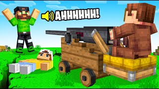 I Built a AUTO CANNON in Minecraft Create [upl. by Wade]