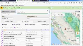 Calflora Survey and Plant Checklist Entry [upl. by Eletnahs282]