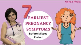 7 Earliest Pregnancy Symptoms Before Missed Period in 3 minutes  Hindi  Dr Neera Bhan [upl. by Saunderson]