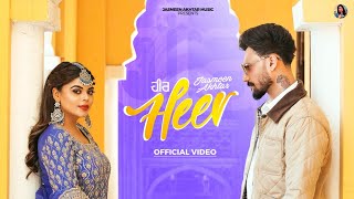 Heer Official Video  Jasmeen Akhtar  Gurjass Sidhu  Gaiphy  New punjabi song 2024 [upl. by Peper]