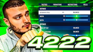 FC 24 Best Unbeatable 4222 Custom Tactics 🎯🚨 [upl. by Jaycee612]