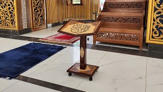 Adjustable Moveable Book Stand  Quran Islamic Book Holder  Portable Book Holder  Reading Desk [upl. by Reinaldos]