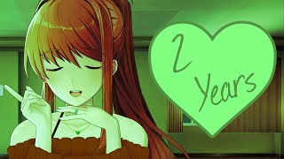 Monikas Reaction to Our 2 Year Anniversary  quotMonika After Storyquot Mod [upl. by Yruj]