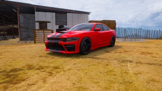 Forza Horizon 5 WIDEBODY DODGE CHARGER HELLCAT FULL BUILD [upl. by Grand]