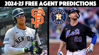 Predicting Almost Every 20242025 MLB Free Agent Signing [upl. by Jareb230]