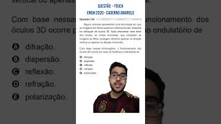 QUESTÃO DO ENEM EM 1 MIN vestibular enem estudos [upl. by Bax]