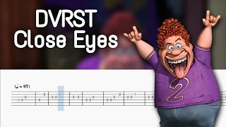 DVRST  Close Eyes Guitar tutorial EASY [upl. by Baggs]