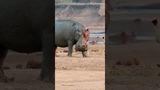 This Is Why Hippo Spray Poop 💩 [upl. by Lebanna]