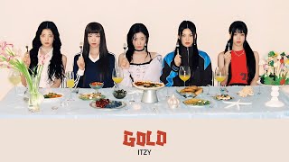 ITZY — GOLD Lyrics [upl. by Zeuqcaj]