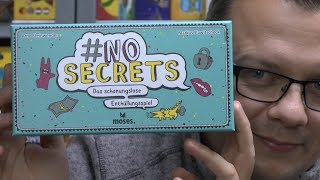 No Secrets  Das schonungslose Enthüllungsspiel Moses  ab 14 Jahre  Partyspiel [upl. by Gagliano29]