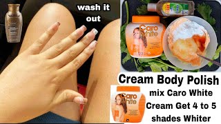 Try This  Caro White Cream Body Polish for a whitening skin without side effect how to mix caro [upl. by Dov648]