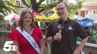 5NEWS Skot Covert attends Johnson County Peach Festival meets Miss Peach [upl. by Kuhlman]