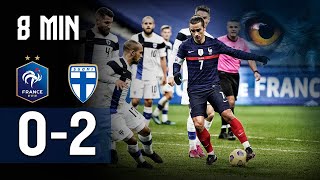 Full Highlights 8 min I Ranska  Suomi 02 I Amaaottelu I 11112020 [upl. by Lamahj]