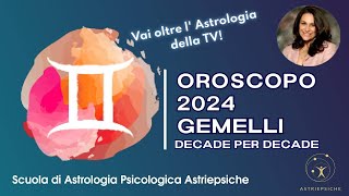 OROSCOPO 2024 PER I GEMELLI  strategie per vivere meglio il 2024 [upl. by Annej]