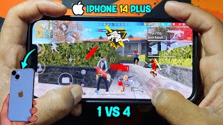 Handcam 1 Vs 4 🔥 iPhone 14 Plus 🔥 Free Fire [upl. by Godric245]