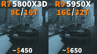 Ryzen 7 5800X3D vs Ryzen 9 5950X  Which is Better for Gaming [upl. by Renckens]