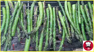 Grilled Asparagus  Side Dish on the Grill  Family Cooking [upl. by Tnairb]