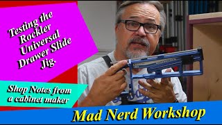 Testing the Rockler Universal Drawer Slide Jig  Easy Setup [upl. by Nnod]