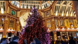 The Leadenhall Market Christmas Lights Switch On 2023 [upl. by Fenella82]