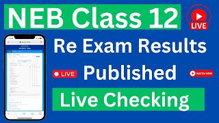 NEB 12 Re Exam Results Published Live Checking  How to Check NEB Class 12 Purak Results in 2081 [upl. by Hegyera]