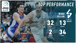 Miro Bilan 32PTS 13REB vs ChâlonsReims  Highlights Jeep® ÉLITE [upl. by Riehl]