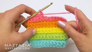 How to CROCHET for BEGINNERS  LEFT HAND Video by Naztazia [upl. by Drehcir307]