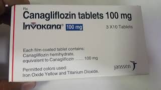 Invokana 100mg Tablet  Canagliflozin 100mg Tablet  invokana 100mg Tablet uses side effects Hindi [upl. by Yeniffit655]