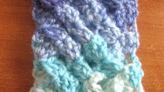 Woven Shell Crochet Stitch  Crochet Tutorial [upl. by Frost]