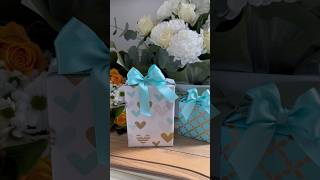 How to wrap a gift with a handle giftideas giftbox giftwrapping [upl. by Estrin529]