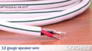 Monster Inwall Speaker Cable  Crutchfield Video [upl. by Orella]