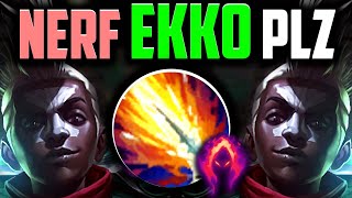 EKKKO JUNGLE META HIS HERE Best BuildRunes How to Play Ekko amp Carry Low Elo  Season 14 [upl. by Orodisi]